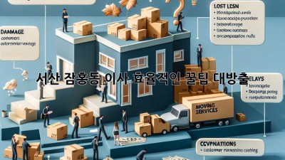 서산 잠홍동 이사, 효율적인 꿀팁 대방출!
